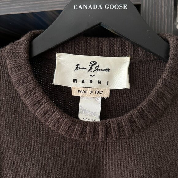 Marni X Bruno Bozzetto Brown Wool Sweater - Picture 5 of 5